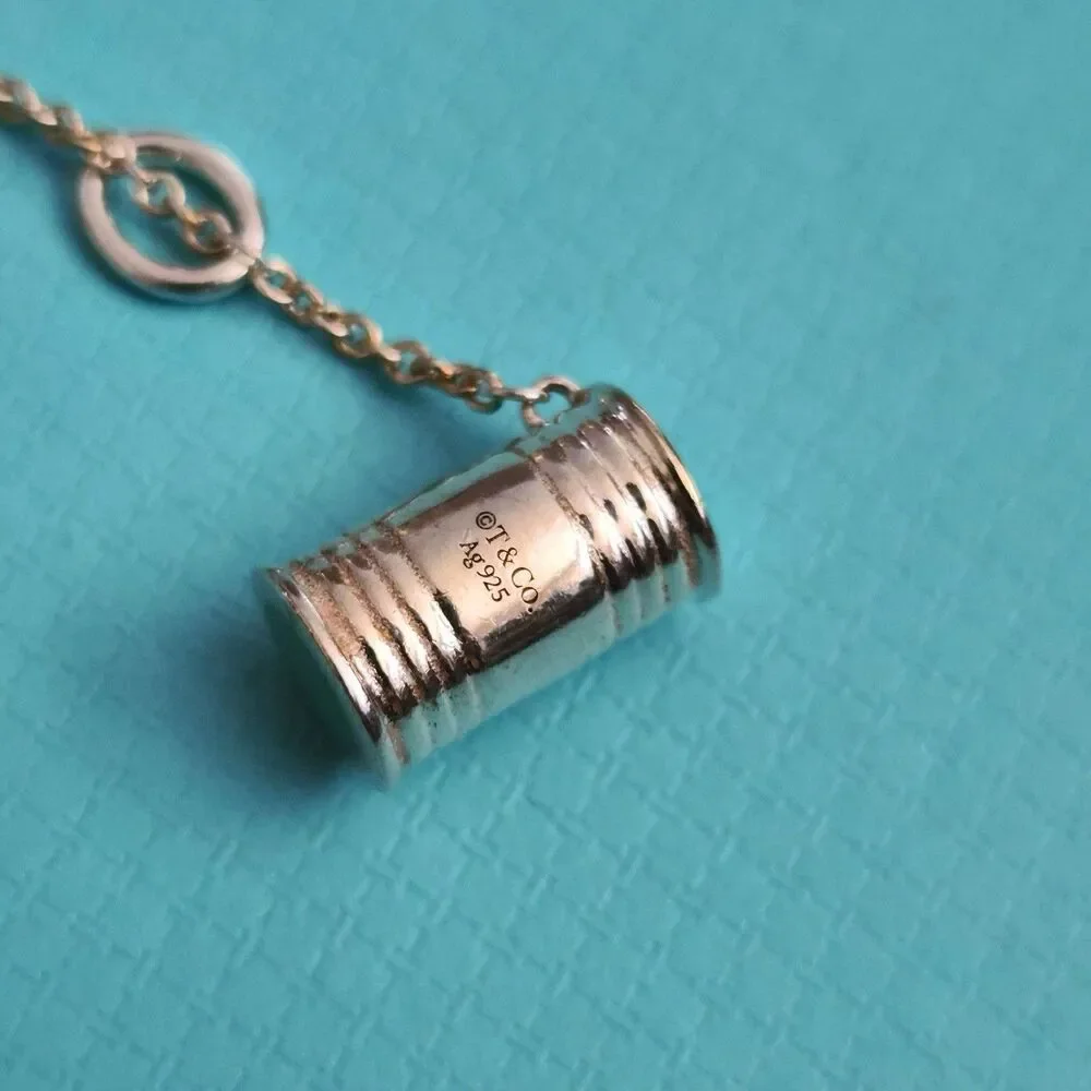 RARE Tiffany & Co. Blue Enamel “Just Married” Sterling Silver Charm Pendant - Picture 5 of 6